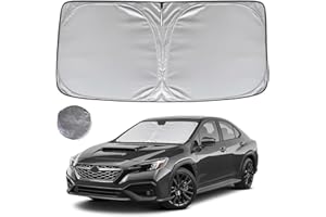 KAYZT Windshield Sun Shade for 2017-2023 Subaru Impreza WRX Sedan Impreza WRX Hatchback WRX STI Foldable Sunshade Front Window Custom Fit Car Accessories