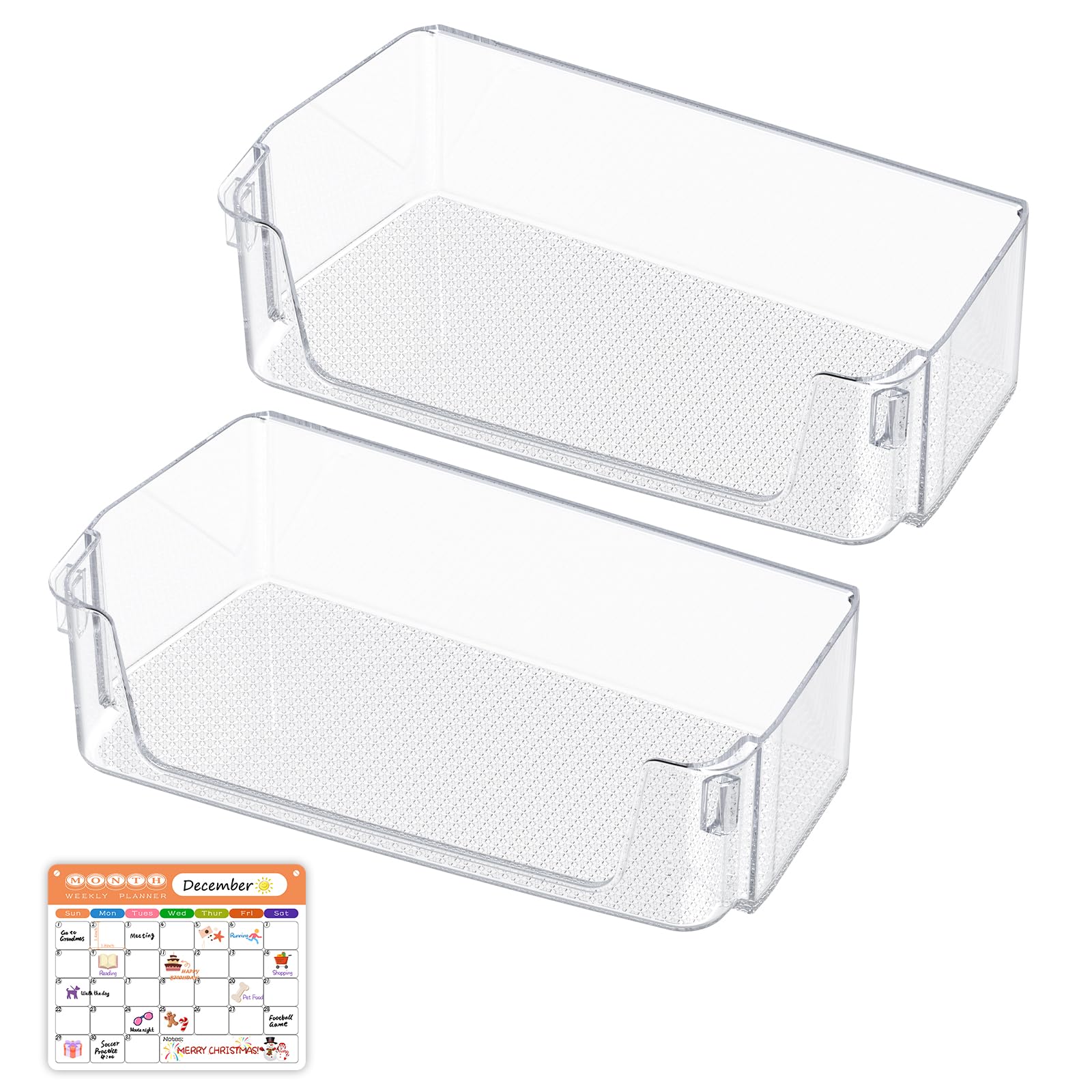 View 1 of [2 PACK] UPGRADED DA97-20988A DA63-09779A Refrigerator Door Shelf Replacement Compatible with Samsung Refrigerator Parts, Upper Right Door Shelf RF27T5501SR RF28T5F01SG RF28T5F01SR Door Shelf