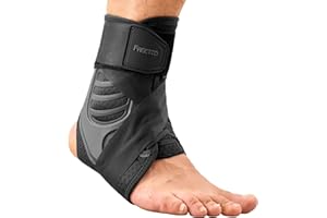 FREETOO Lace Up Ankle Brace for Women Men - Ankle Stabilizer with Side Supports, Breathable Compression Ankle Sleeve for Spra