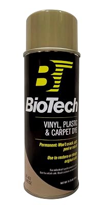 BioTech Vinyl, Plastic & Carpet Dye, Spray Paint, Carpet Dye, Plastic Dye, Vinyl Dye, Aerosol Spray (Greige)