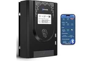 Sunthysis 30A 12V/24V Auto MPPT Solar Charge Controller, Max Input 100V 400W/800W, LCD Display, APP Monitoring Setting, Solar Panel Regulator for AGM Gel Sealed Flooded, Lithium Battery (Bluetooth)