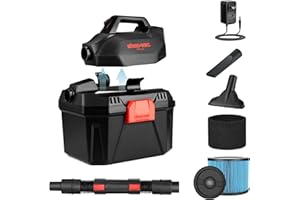 Shop-Vac 2 Gallon 20V Cordless Wet/Dry Vacuum, Portable 3-in-1 Vac with Blower Function, Integrated Battery and Charger Included, Ideal for Garage, Workshop, Car & Jobsite, 5430082