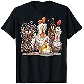 Chicken Art Crazy Chicken Gifts for Men Women Kid Boy Family T-Shirt