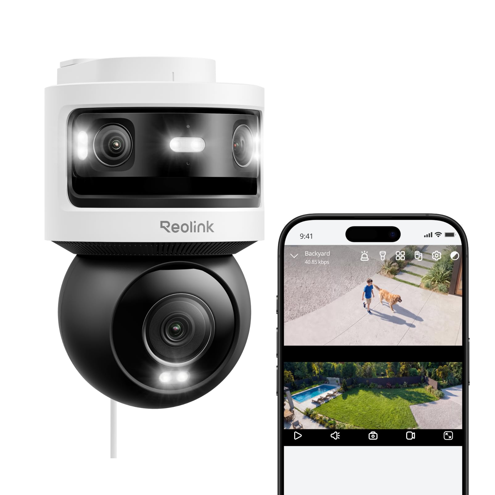 Reolink Überwachungskamera Aussen, 10MP+8MP Dreifachobjektiv, OMVI 3i WiFi