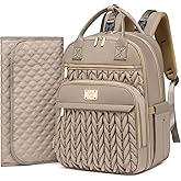 Tealari Diaper Bag Backpack,Stylish Baby Diaper Bag,Waterproof Travel Diaper Backpacks Baby Bags with Changing Pad,Stroller Straps,Insulated Pockets (Khaki)