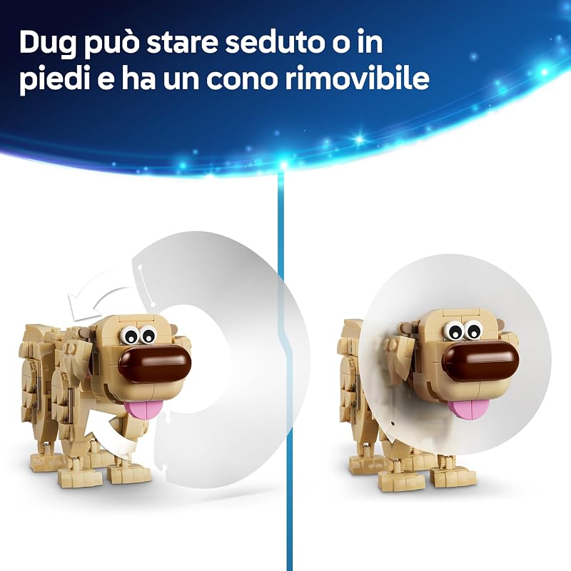 | Disney Pixar Kevin e Dug - Cane Golden Retriever Giocattolo e Uccello Esotico - Decorazione Camera da Letto Fai da Te - Idea Regalo di Compleanno per Bambine da 9 Anni e Fan del Film - 43290 — foto 5 di 8
