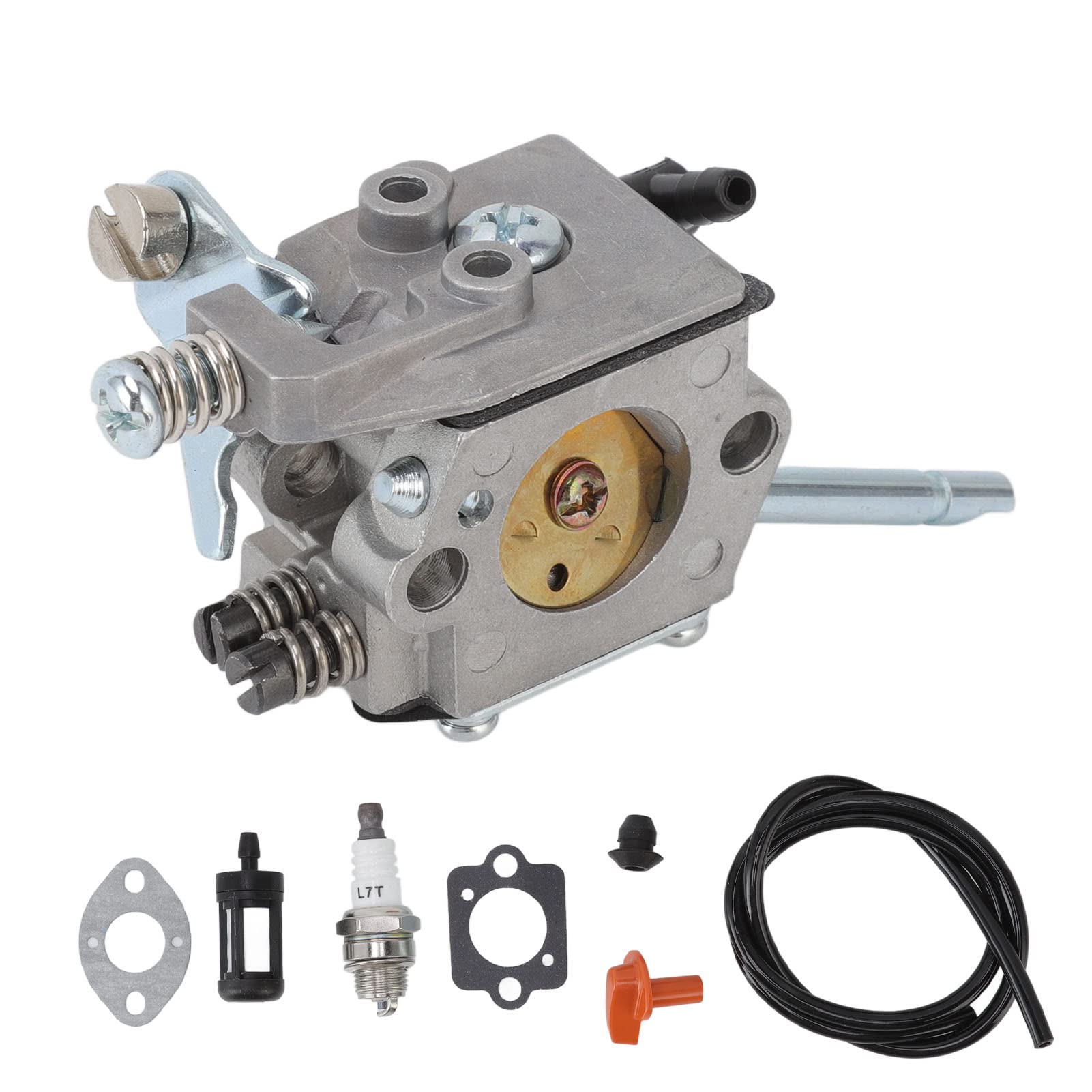 Trimmer Carburetor Kit 4126 120 0600 Fuel Line Spark Plug and Filter Set For Walbro WT 45, WT 45 1, WT 45A For STIHL FS48 FS52 FS66
