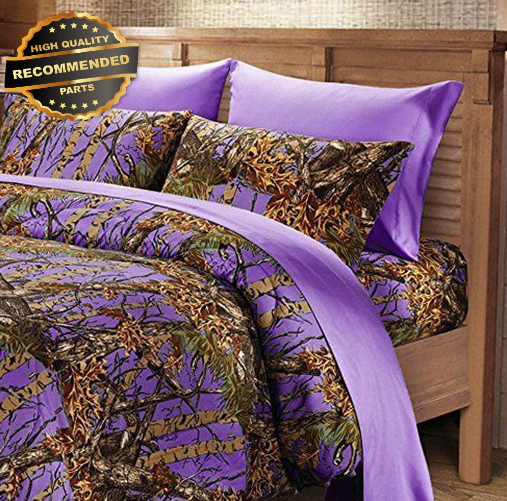Bedding Full Size Purple Camo 1 Pc Comforter Only Camouflage