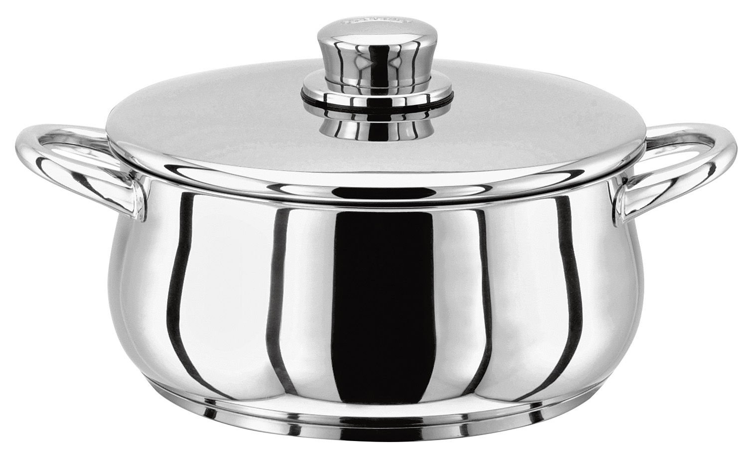 Stellar Classic Stainless Steel Casserole with Lid 16cm, 1.3L Induction Ready, Oven Safe, Dishwasher Safe — image 1