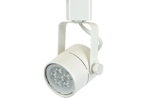 Direct-Lighting H System Daylight White 6000K GU10 LED Track Lighting Head - 7.5W LED Bulb 50154L-6K-WH White