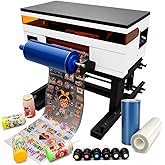 A3+ UV DTF Printer with DX7 Printhead, Auto Laminating for UV Stickers | 6x500ml UV Ink, Printing Film &amp; Professional RIP Software Included, Complete UV DTF Printing Kit, Easy to Use