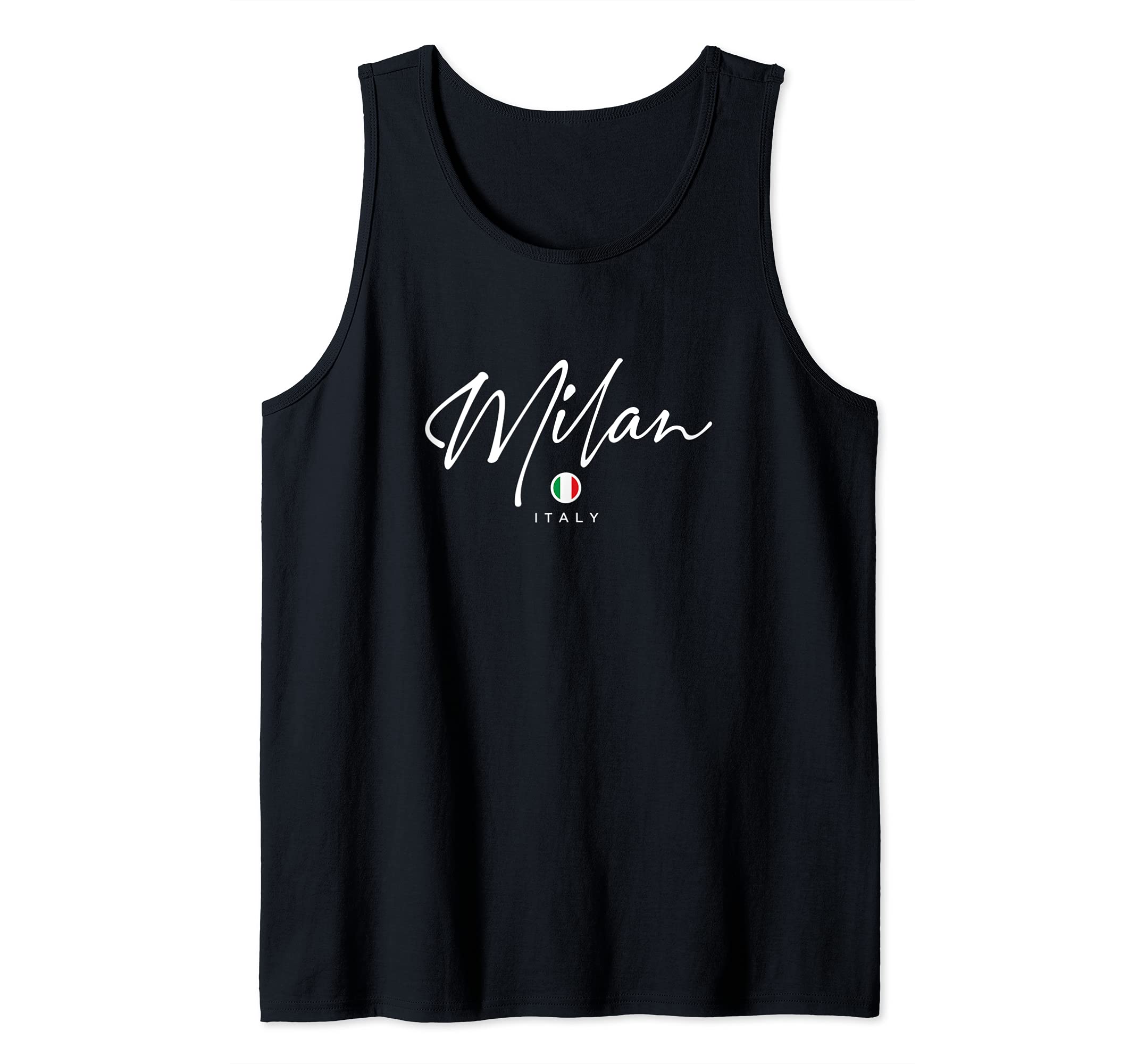 Milan Italy Flag Tank Top