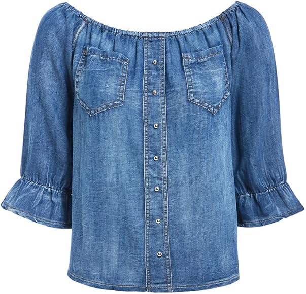 denim top for ladies