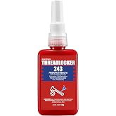 ESKONKE Thread Locker Blue 243 - Removable Threadlocker Metal Glue for Nuts, Bolts, Fasteners Medium Strength Screw Compound to Prevent Loosening &amp; Corrosion 1.69 Oz/50 ml