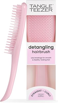 Ultimate Detangler Hairbrush - Cepillo Desenredante para Pelo Seco y Mojado - Apto para Todo Tipo de Cabello - Púas de Doble Altura para Menos Rotura y Sin Nudos - Rosa Millennial