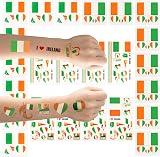 AhfuLife Ireland Flag Tattoos 24 Sheets Temporary Transfers St Patrick's Day view 7