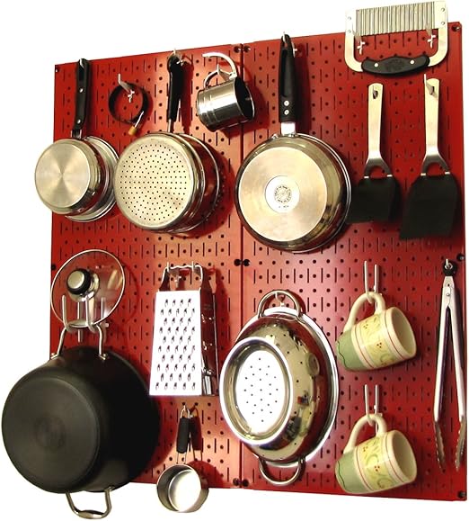 Wall Control Kitchen Pegboard Organizer Pots And Pans Pegboard