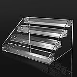 AISIDERK 12" Acrylic Riser Display Stands - 4 Tier