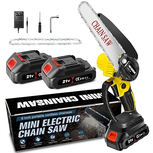 Mini Chainsaw Cordless Inch, Electric Chain Saw, Portable