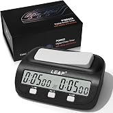 LEAP Chess Clock Digital Chess Timer Professional Chess Clock Timer with Time Bonus and Delay Features Great for Chess I-Go Upgraded Model