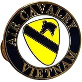 United States Army 1st Air Cavalry Vietnam Circular 1" Lapel Pin