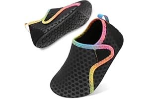 Besroad Kids Water Shoes Girls Boys Quick Dry Aqua Socks Barefoot Non Slip Beach Swim Surf Shoes