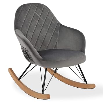 grey nursery rocker
