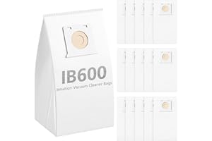 ISINLIVE 16Pack IB600 HEPA Vacuum Bags for Kenmore Intuition Upright Vacuum Cleaner BU4022, BU4020, BU4018, BU4050, BU3040,White