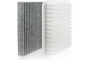 CARBBIA 17801-0T020 17801-0T030 Engine & Cabin Air Filter Replacement Compatible with Toyota Corolla 2009-2019 Compatible wit