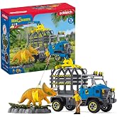 Schleich Dinosaurs - 43Pc Dino Transport Mission Playset - Kids 4+ | 42565 | Dinosaur Figurine, Realistic Animal Toys, Dino Figure for Boys and Girls, Screen-Free Imaginative Pretend Play