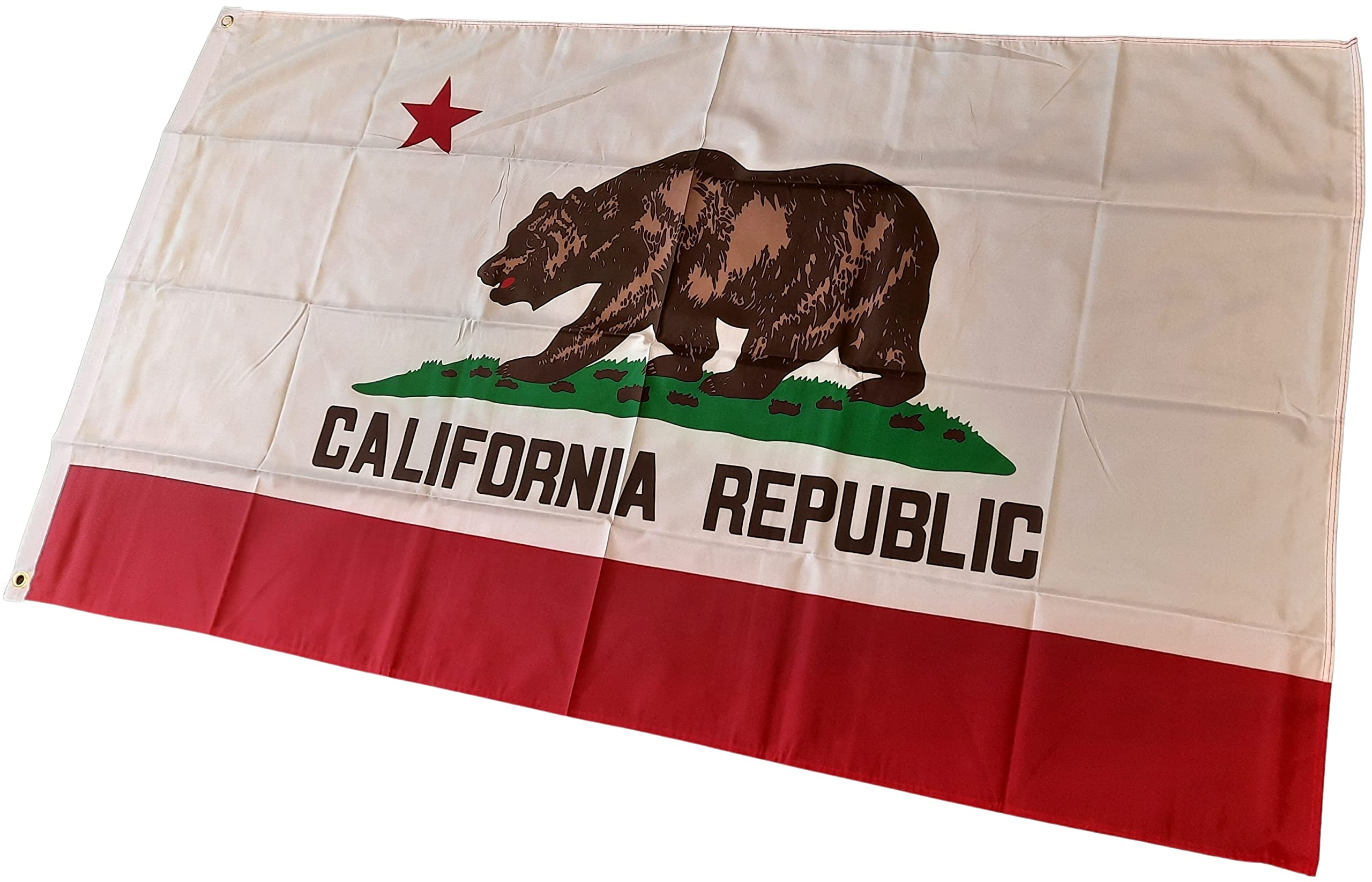 NWFlags California State Flag 5ft x 3ft 75d Premium Polyester Suitable For Flagpoles | Strong Polyester 5x3 foot material flag with Eyelets