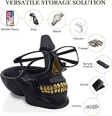 VIPbuy Skull Glasses Holder Stand Novelty Eyeglass Rack with Storage Tray view 2