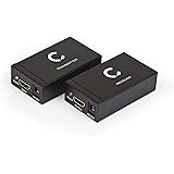 Expert Connect | HDMI Extender Over Cat5e / Cat6 / Cat7 Ethernet Cable Up to 330 Feet ( 200 Feet Ethernet Cable + 130 Feet HDMI Cable ), 1080p, 3D