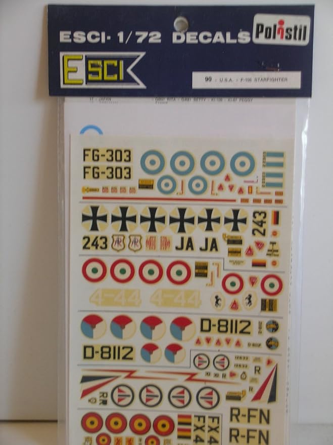 Amazon.com: Esci Plastic Model Decals "U.S. F-105 Starfighter ...