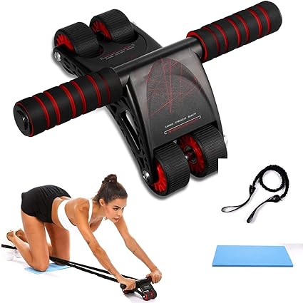 Amazon Com Kgk 4 Wheels Ab Roller For Abs Workout Ultra Wide Ab Roller Wheel Kits Gym Ab Wheel Roller For Core Workout Exercise Wheel For Home Gym Ab Workout Equipment For Men