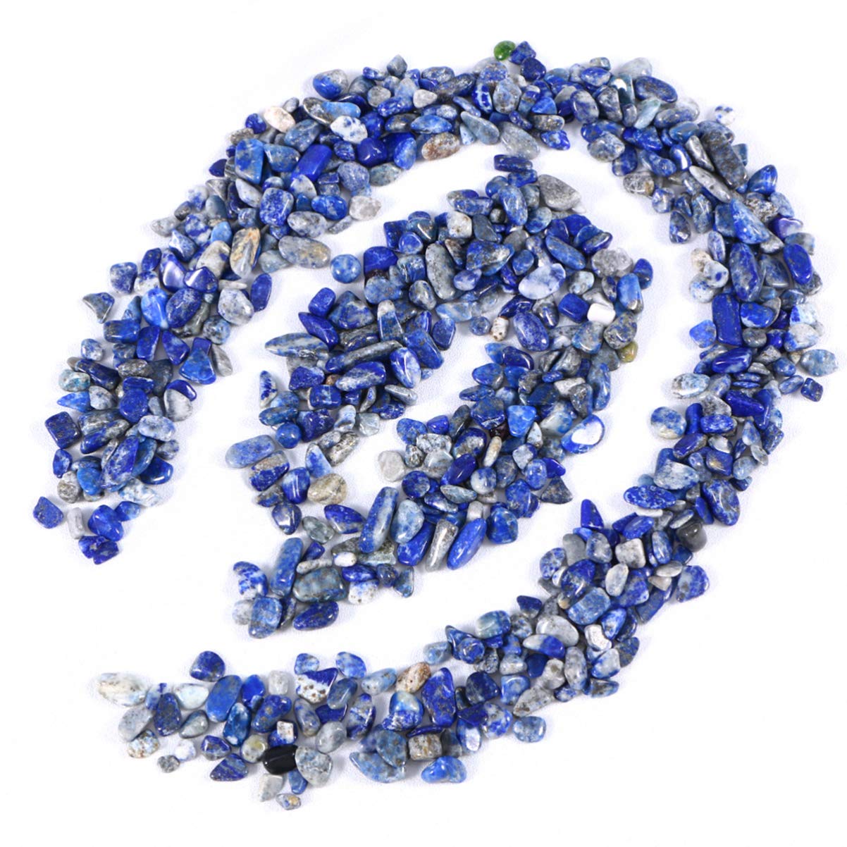 POPETPOP Aquarium Gravel Decorative Pebbles Underwater Landscaping Crushed Stone for Vase Fillers,Plants Bonsai 100g (lapis lazuli)