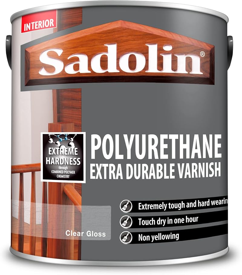 Sadolin Polyurethane Extra Durable Varnish Clear Gloss 2.5 L