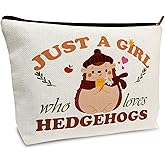 Zengzetong lnfinite Hedgehog Gifts for Women Hedgehog Makeup Bag Gifts for Hedgehogs Lovers Sister Friends Hedgehogs Stuff Merch for Valentine Birthday