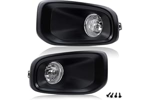 RP Remarkable Power, Fit for 2015-2018 Jeep Renegade Clear Fog Light Bumper Lamps with H 8 12V 35W Bulbs Left and Right pair FL7168