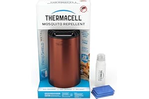 Thermacell Mosquito Patio Shield Repeller; Includes 12-Hour Refill; Highly Effective Mosquito Repellent for Patio; Bug Spray Alternative; Scent Free; No Candles or Flames