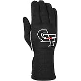 G-FORCE Racing GearG-FORCE Driving Gloves, G-Limit RS, Double Layer, SFI 3.3/5, Nomex, Black, X-Large, Pair