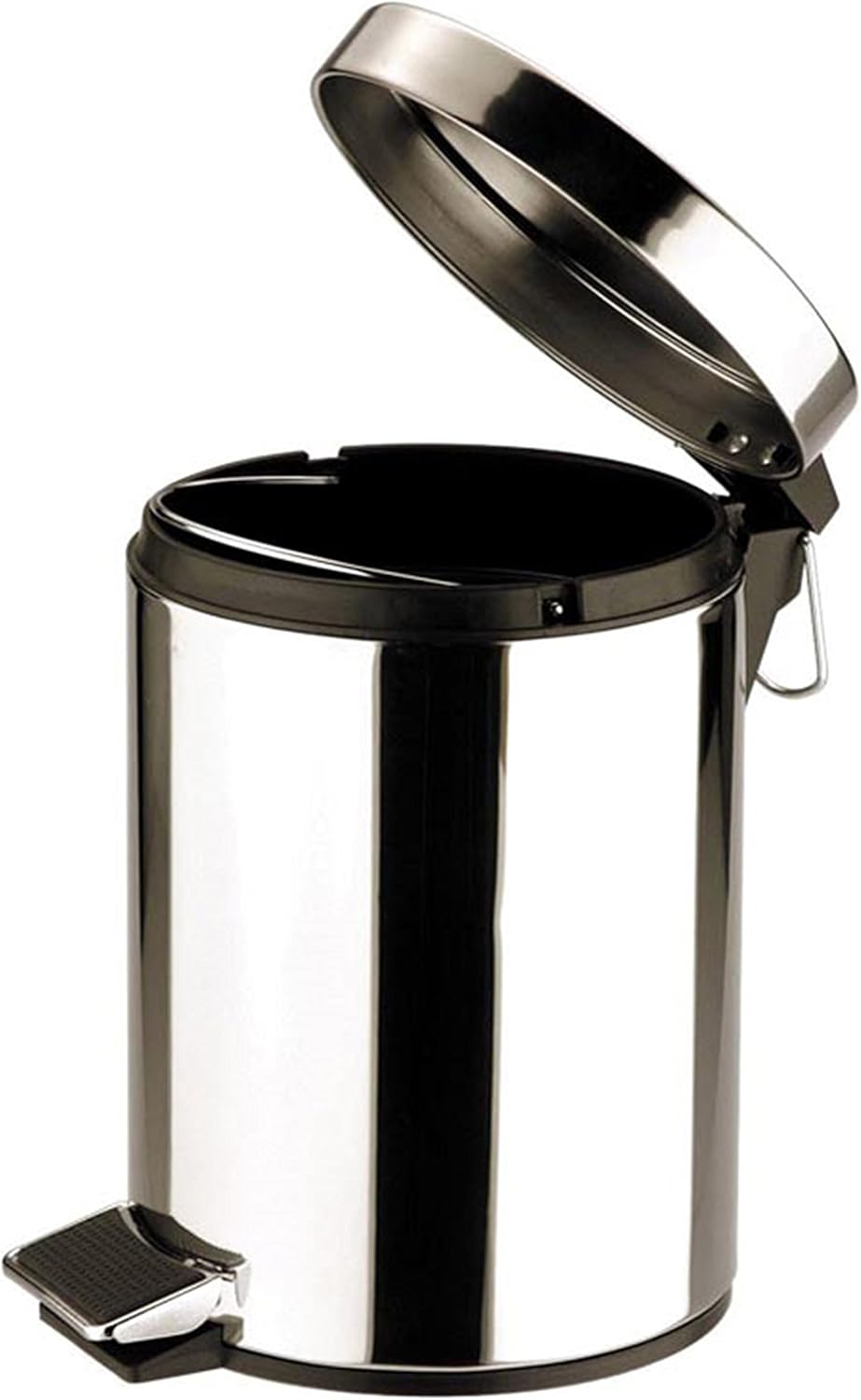 Zodiac – Papelera Redonda (Acero Inoxidable con Acabado de Espejo, 30 litros, Plata