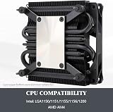 Thermalright AXP90-X36 Black Low Profile CPU Cooler 36mm Height AM4 AM5 LGA1700 view 5