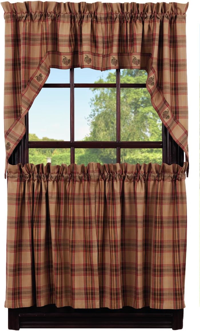 IHF Home Decor Swag Curtain Window Treatments Unlined