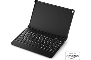 Made for Amazon Bluetooth Keyboard with detachable case in Black, for Fire HD 10 (11th Generation) 2021 release