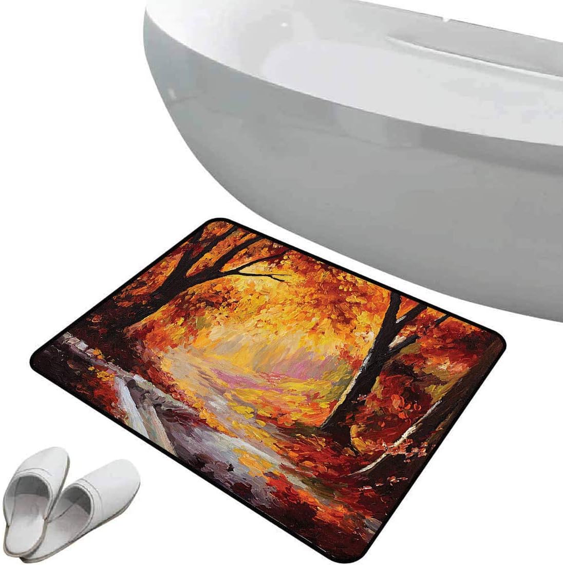 Alfombra de baño antideslizante País Área segura de alfombra de baño