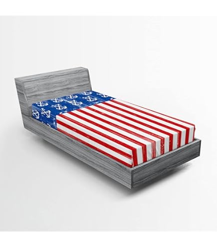 Amazon.com: Lunarable Grey and White Fitted Sheet, Little