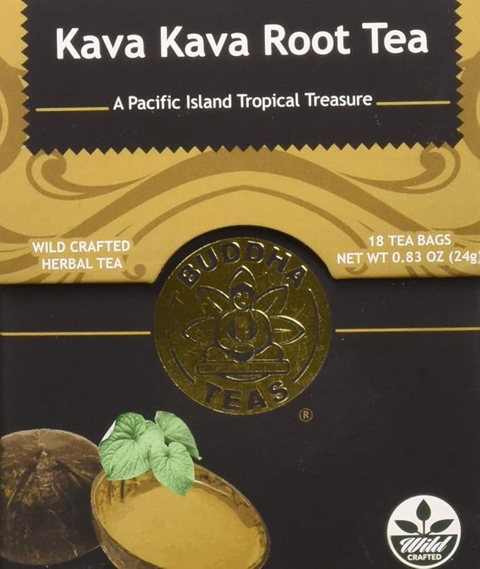 WildHarvested Kava Kava Root Tea 18 BleachFree Tea Bags Caffeine
