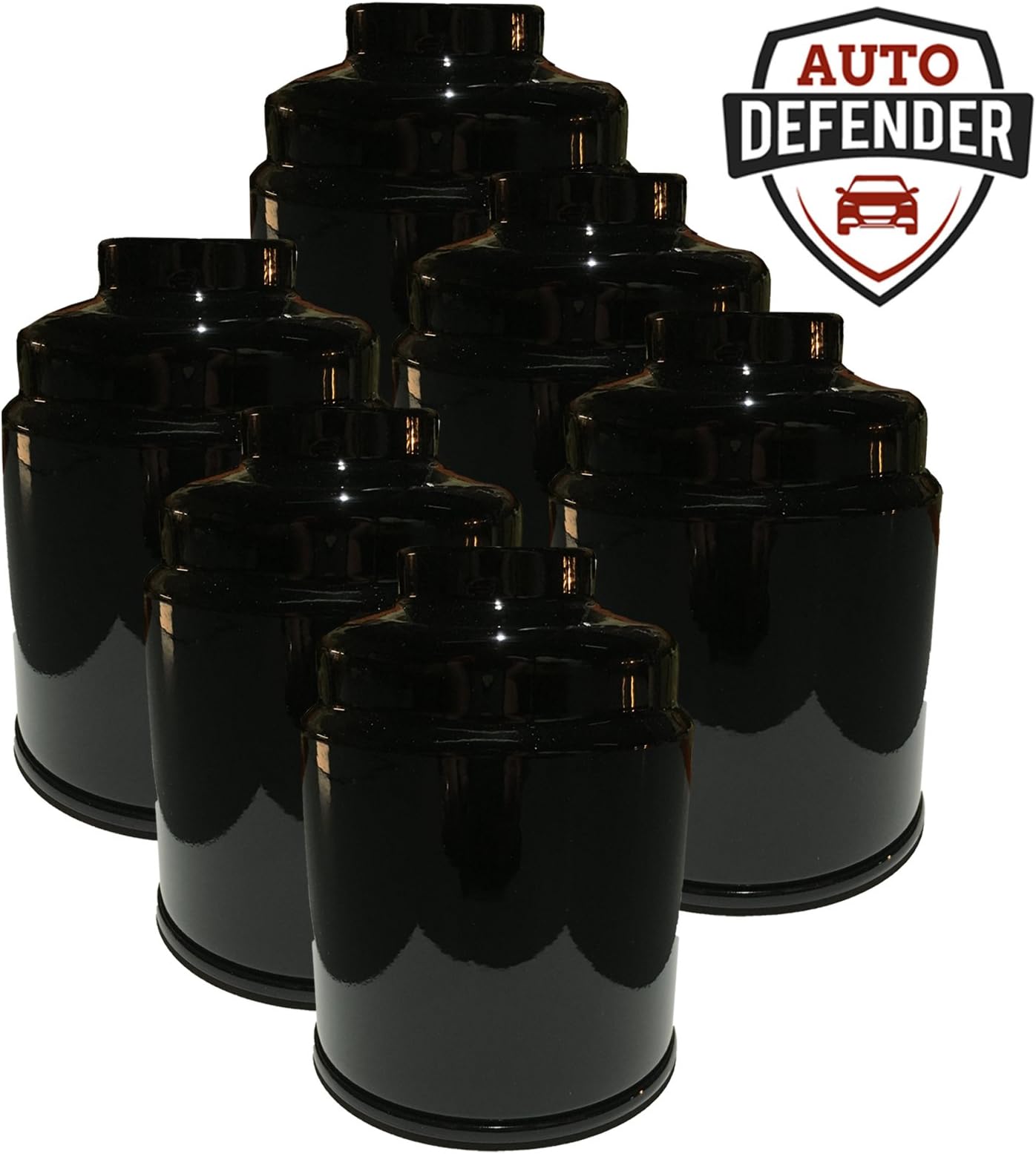 Auto Defender Rear Fuel Filter Water Separator for Dodge Ram 6.7L Cummins Turbo Engines (6 Pieces)