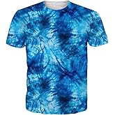 Goodstoworld Men’s Tie-Dye Short Sleeve Colorful T-Shirt